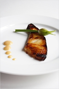 A rendition of miso-marinated black cod.